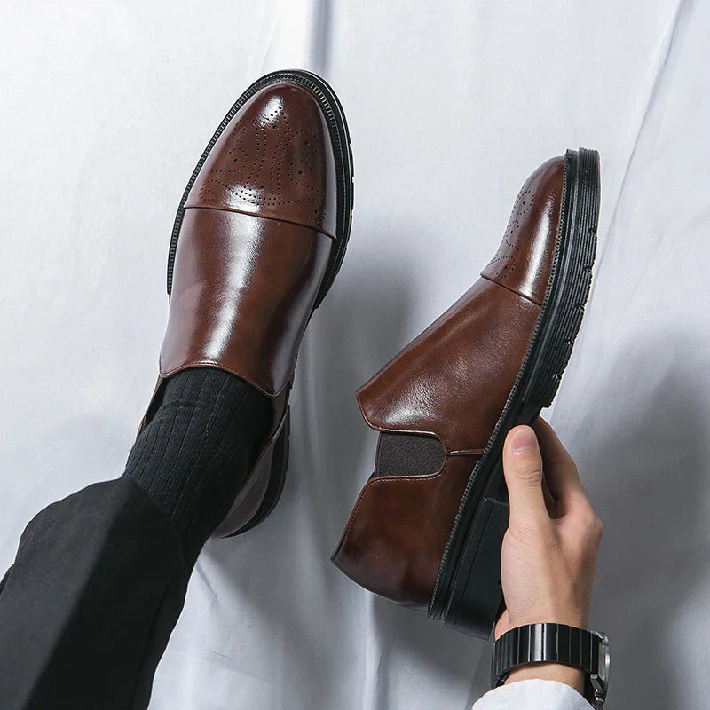 Juliano® | Leather Brogue Loafers