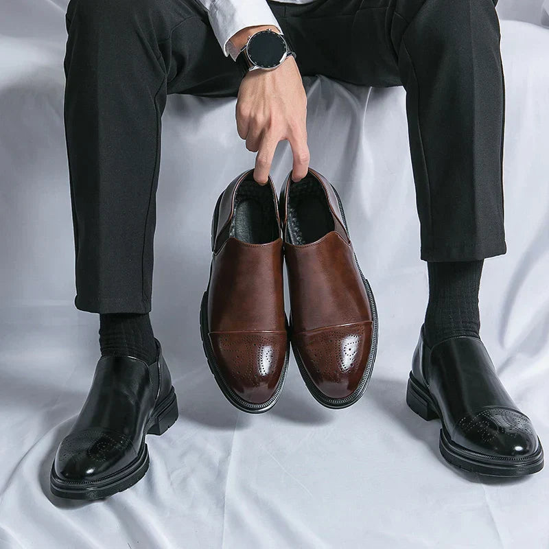 Juliano® | Leather Brogue Loafers