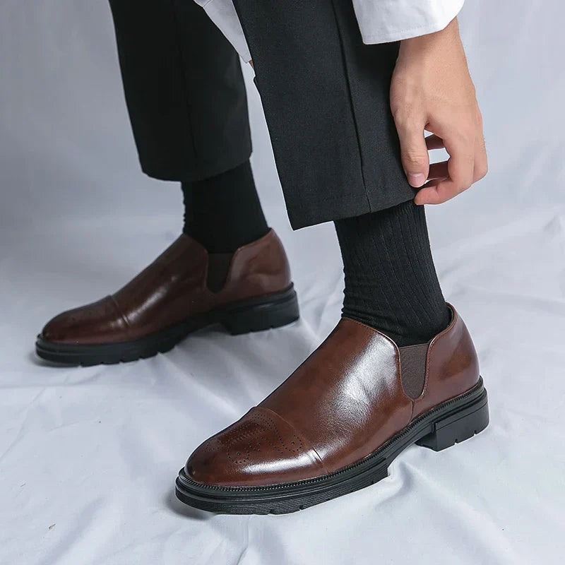 Juliano® | Leather Brogue Loafers