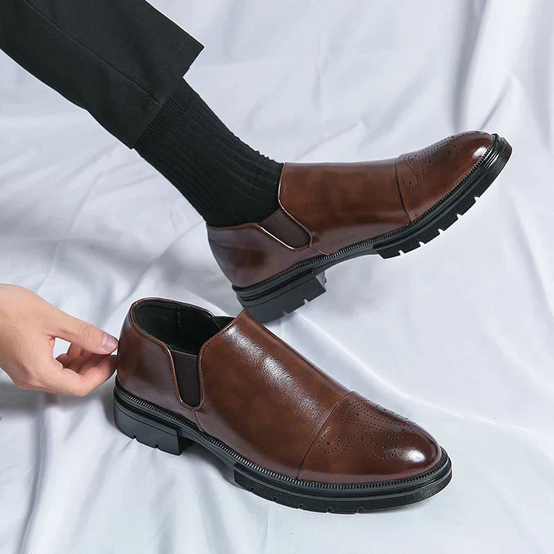 Juliano® | Leather Brogue Loafers
