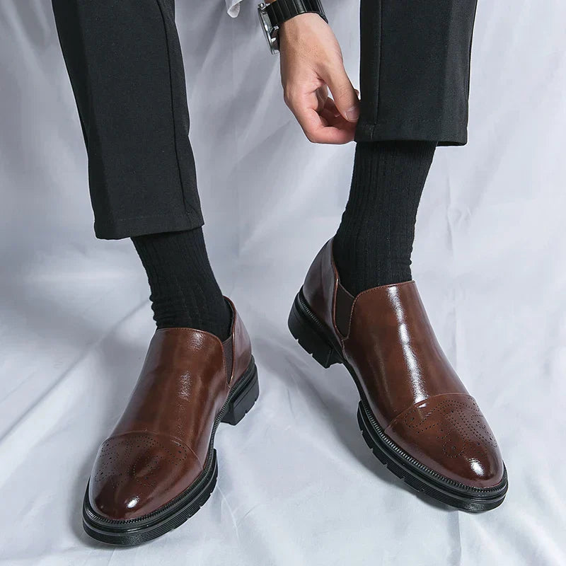 Juliano® | Leather Brogue Loafers