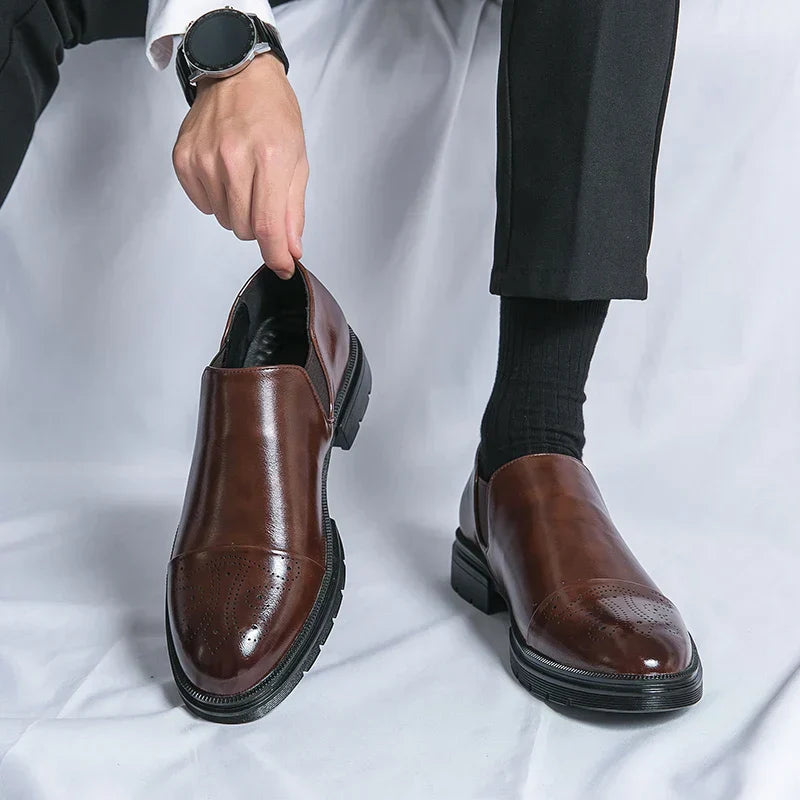 Juliano® | Leather Brogue Loafers