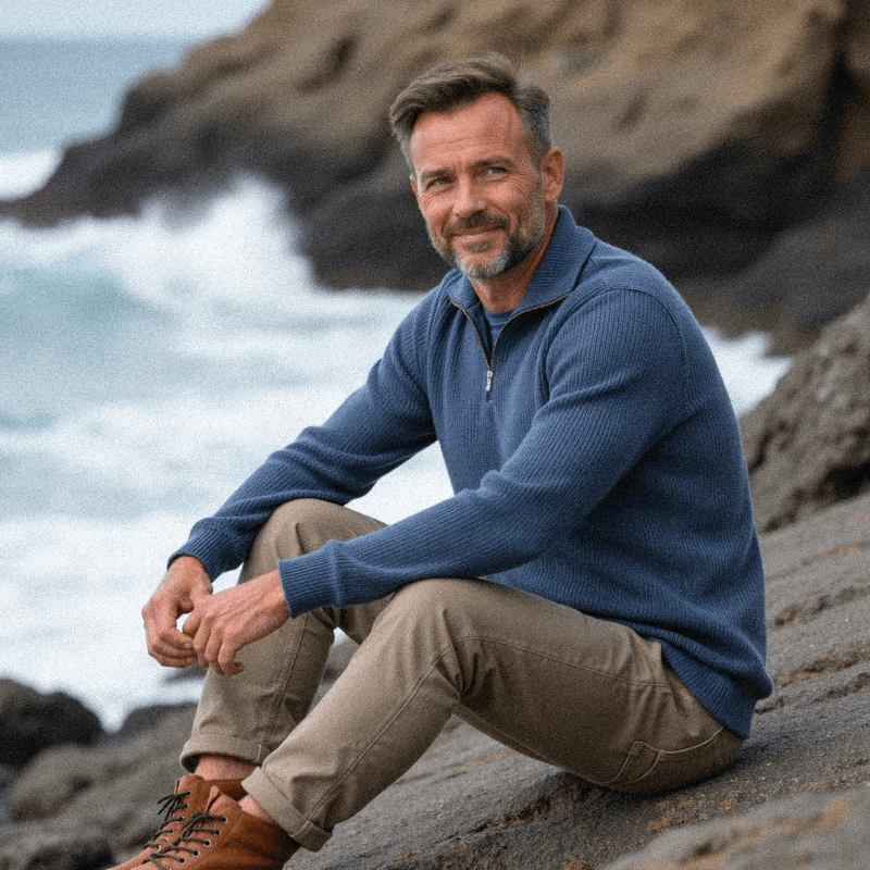Samuel® | Essential Zip Collar Sweater