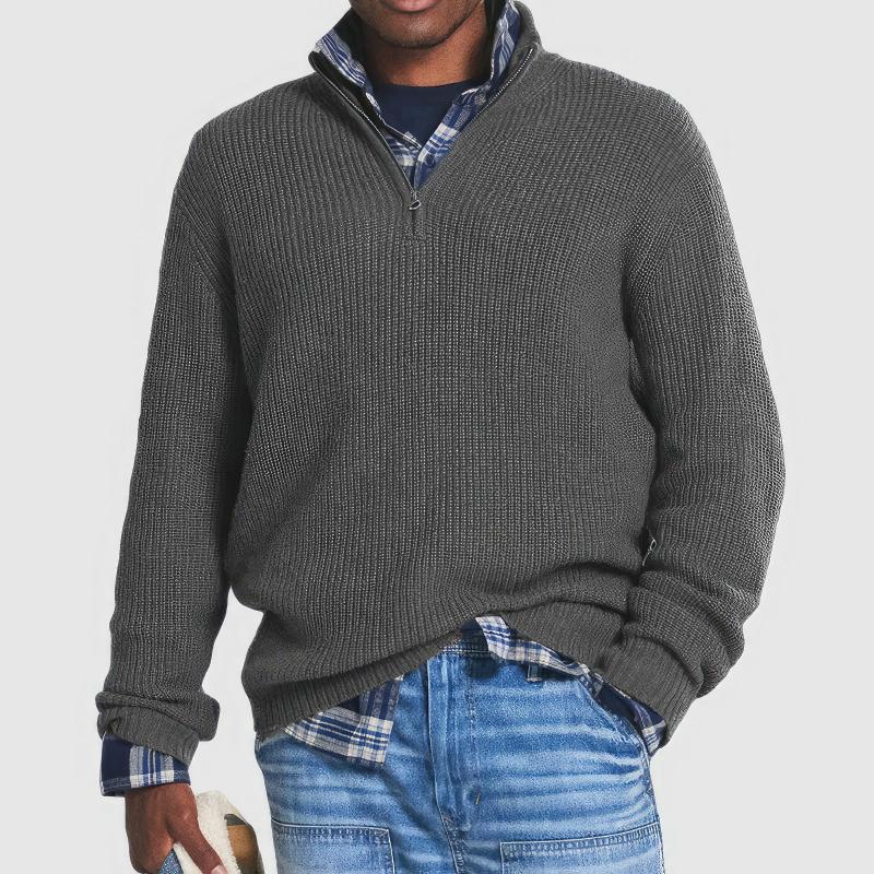 Samuel® | Essential Zip Collar Sweater