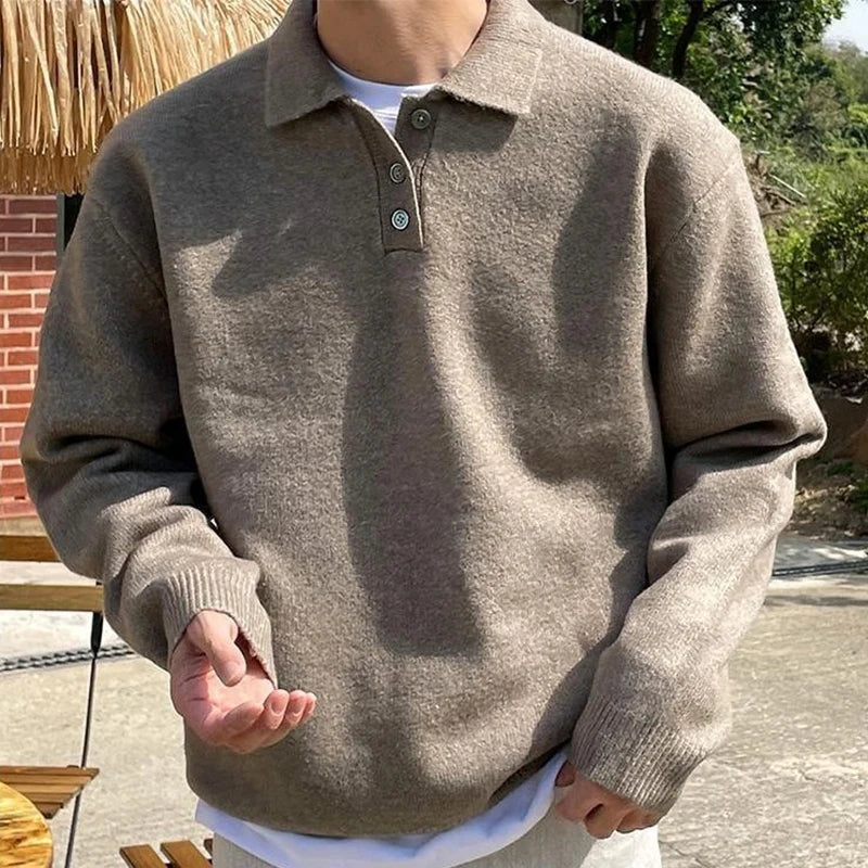 Lucano® | Buttoned Collar Sweater