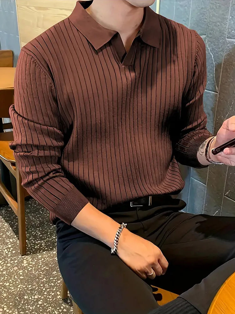 Hermes® | Long Sleeve Ribbed Polo