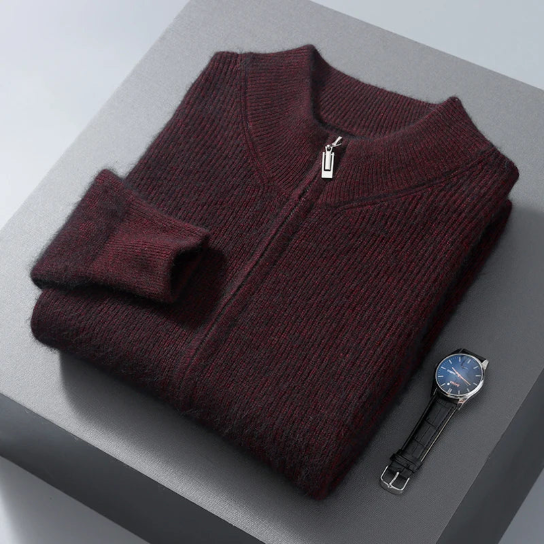 Patricio® | Wool Zip-Up Sweater