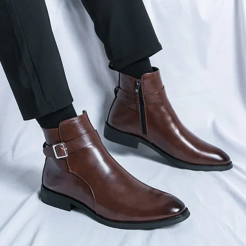 Judas® | Leather Buckle Boots
