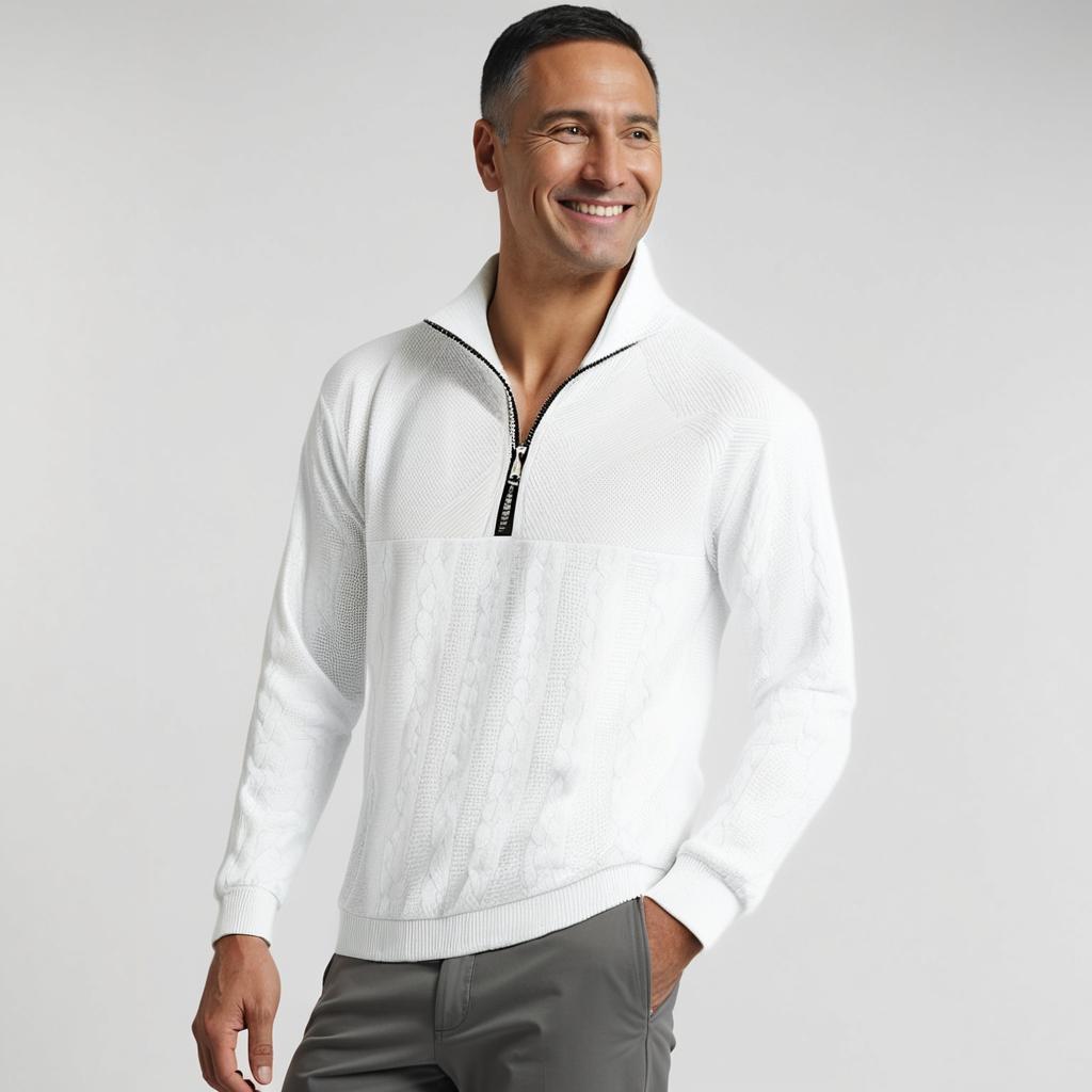 Marcelo® | The Quarter Zip Vintage Sweater