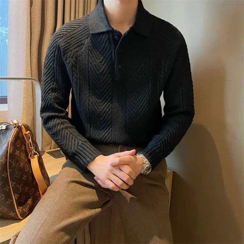Lisandro® | Collar Long Sleeve Sweater