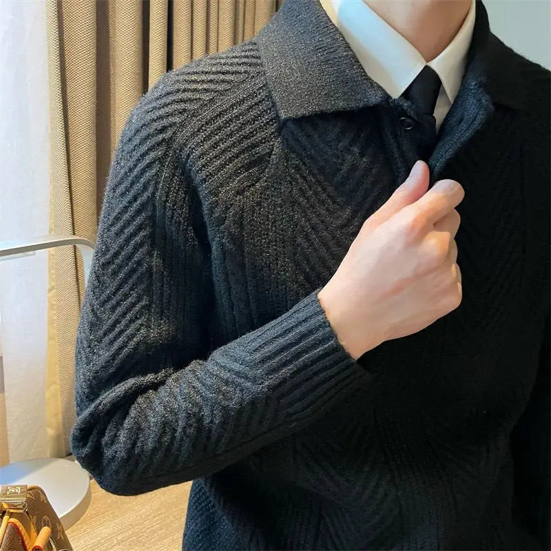 Lisandro® | Collar Long Sleeve Sweater