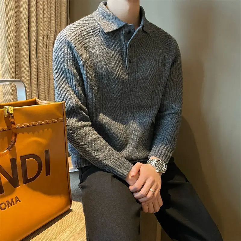 Lisandro® | Collar Long Sleeve Sweater