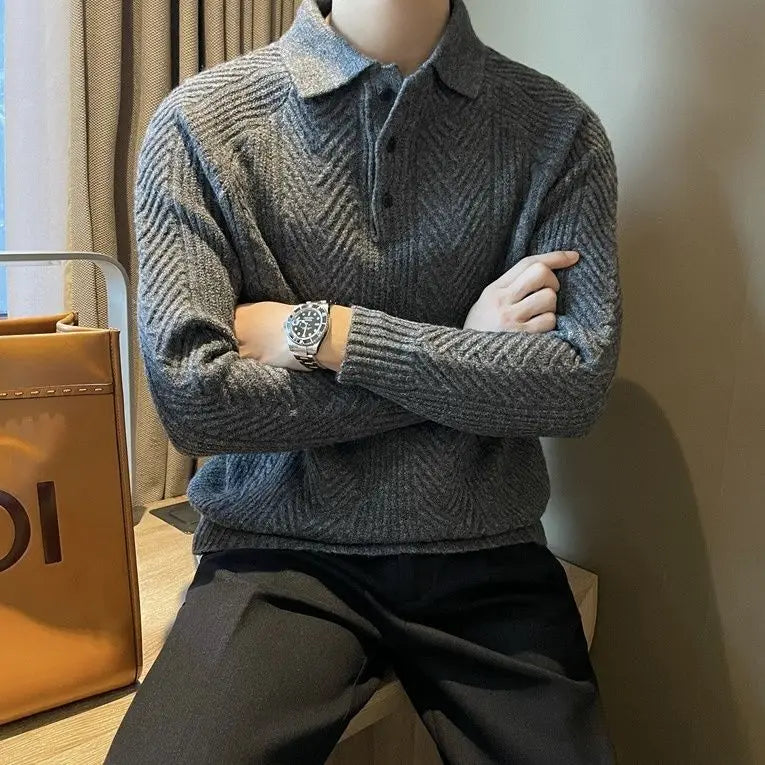 Lisandro® | Collar Long Sleeve Sweater