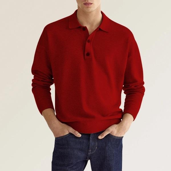 Ricardo® | Refined long-sleeved polo shirt