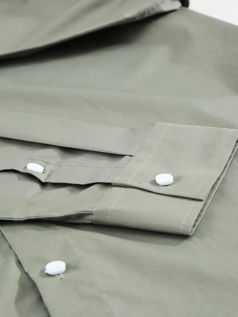 Lotis® | Casual Long-Sleeved Shirt With Button Placket