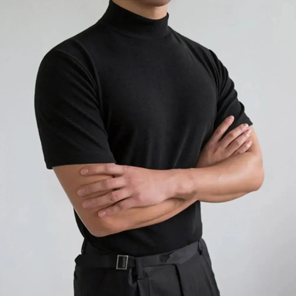 Samuel® | Basic T-Shirt With A High Collar
