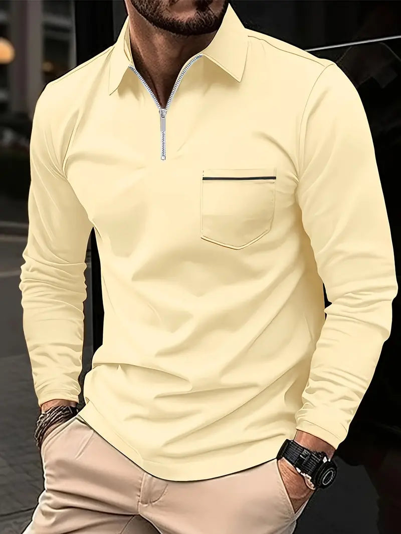 Louisa® | Long Sleeve Zipper Shirt For Spring