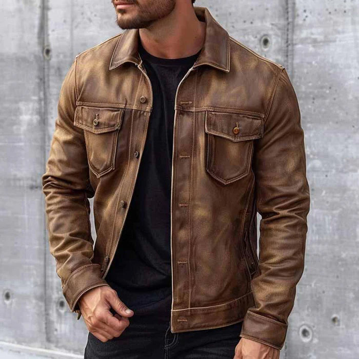 Italo® | Elegant Leather Jacket For Men