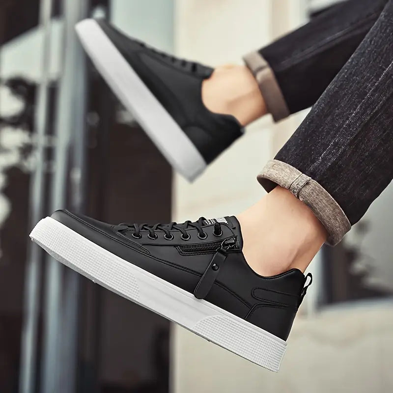 Julian® | Leather Sneakers With Zip Detail
