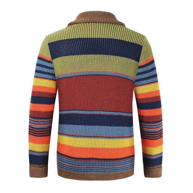 Salinger® | Striped Cardigan For Men