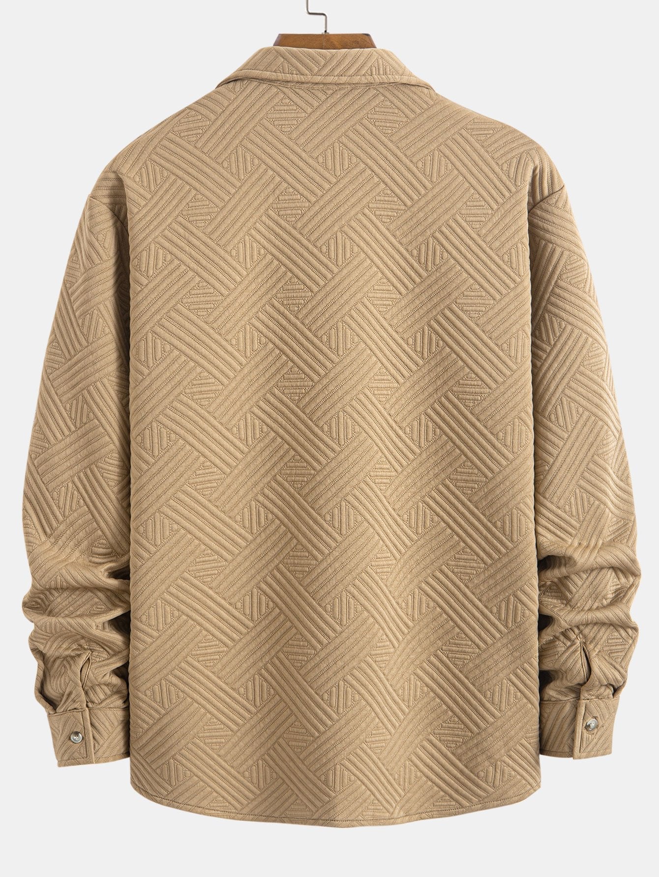 Amadeo® | Striped Jacquard Button Up Shirt