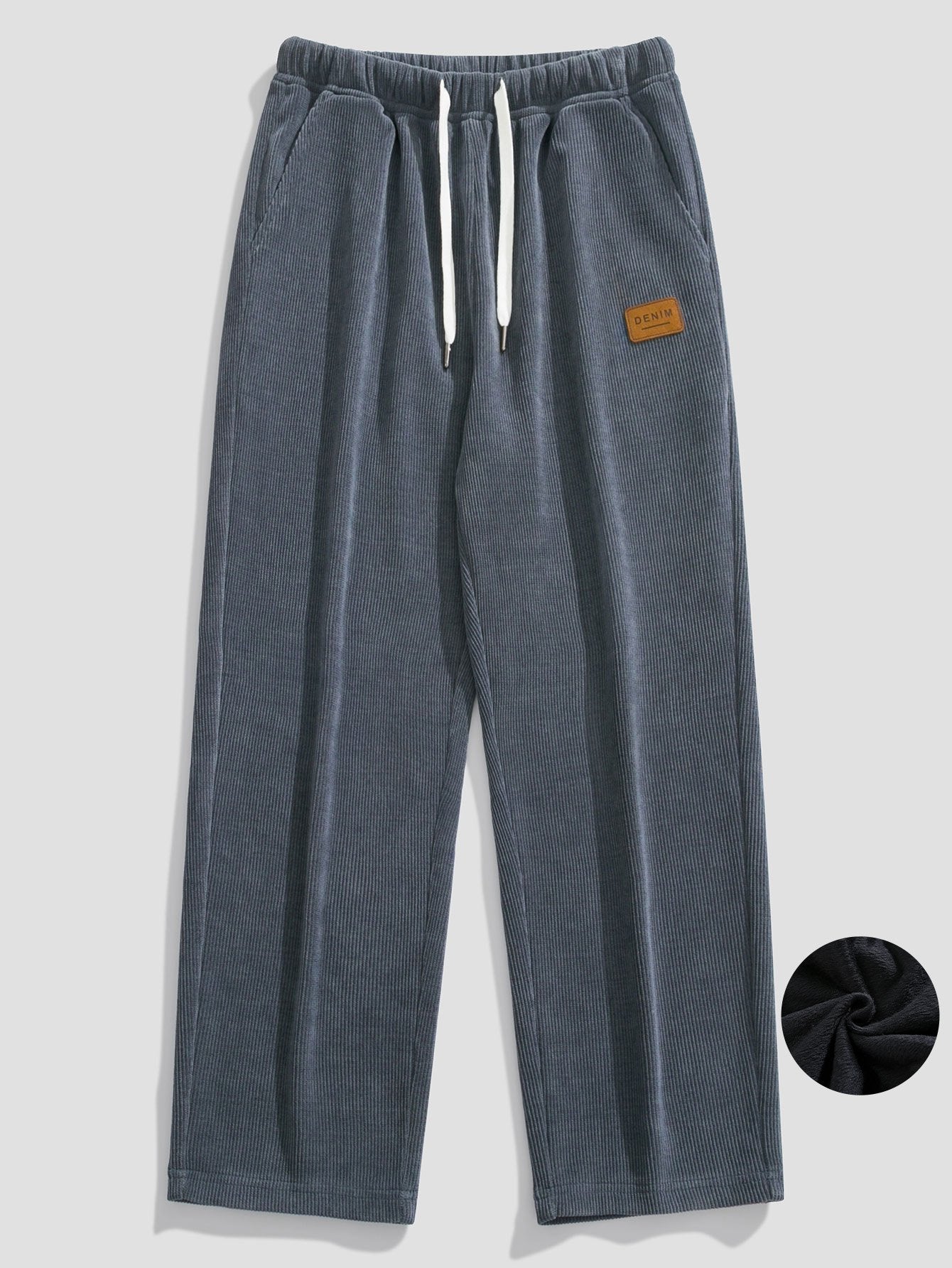Gabino® | Polar Fleece Lined Straight Leg Corduroy Pants