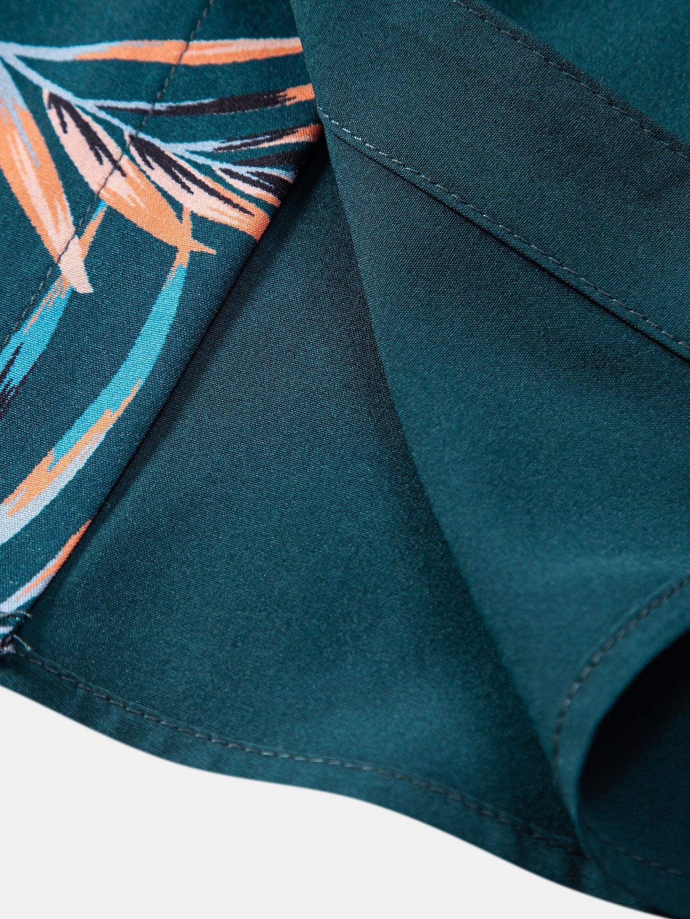 Anacleto® | Leaf Patchwork Print Button Up Shirt