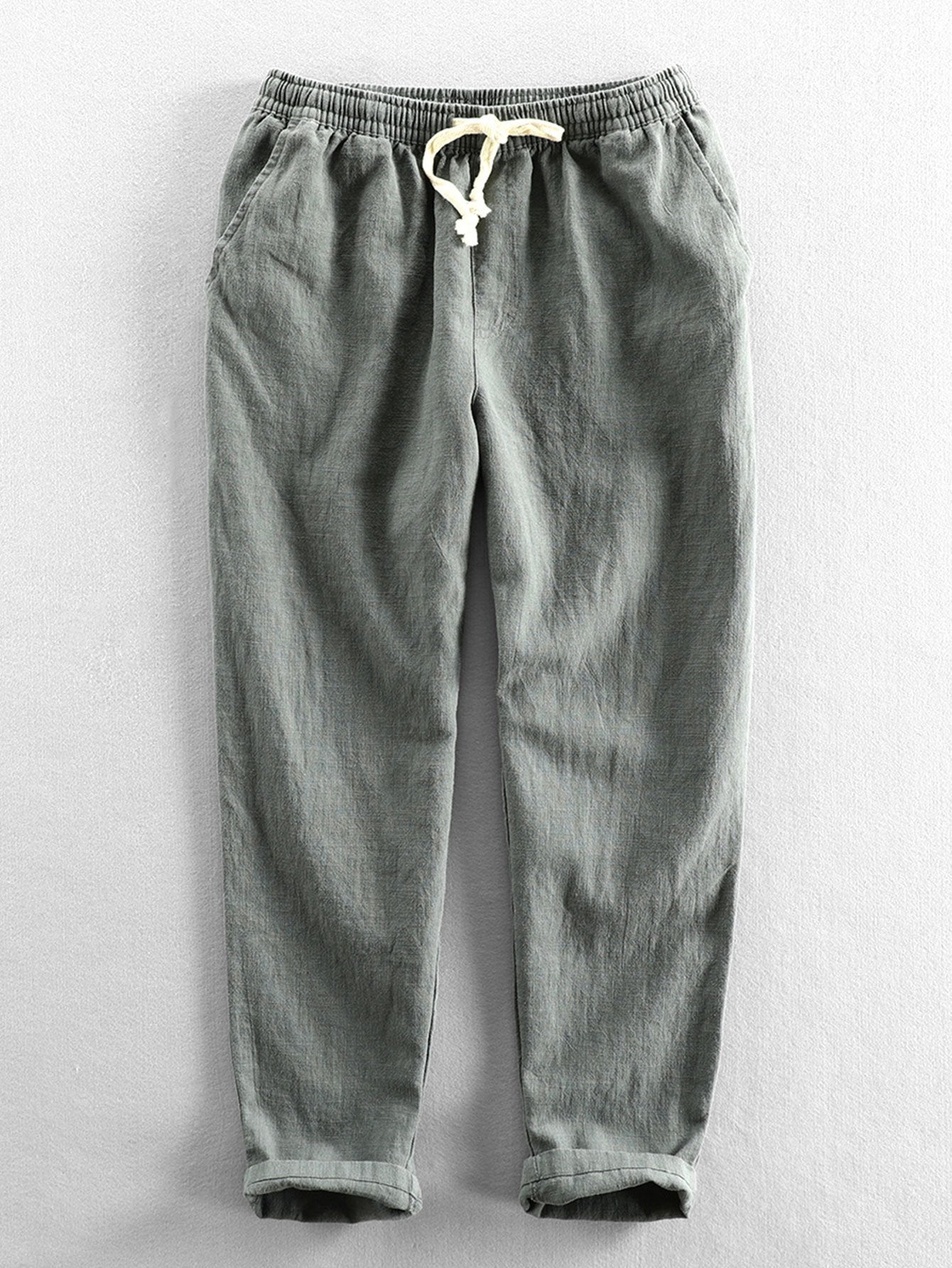 Erico® | Linen Cotton Blend Cropped Pants