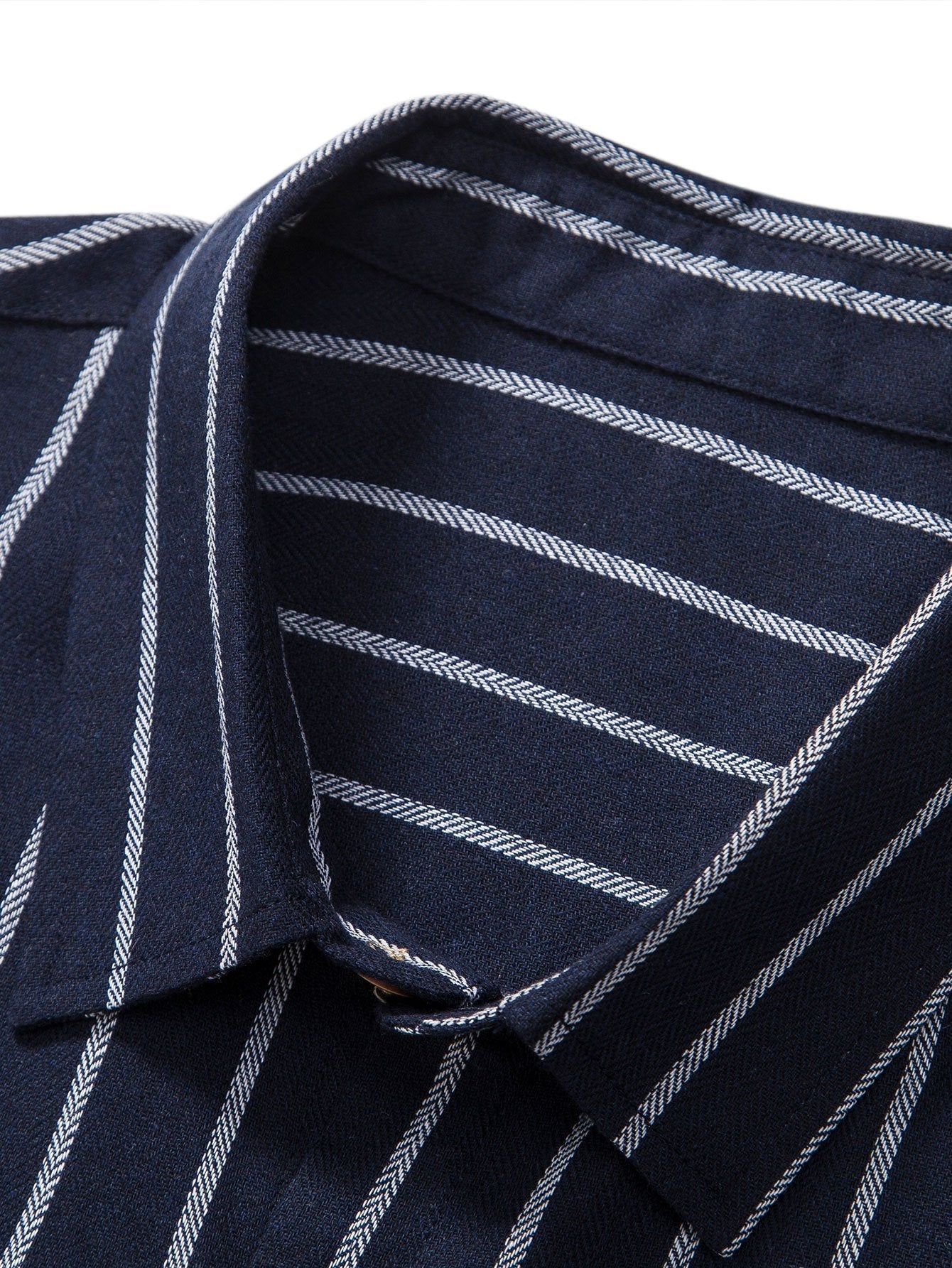 Adelphius® | Cotton Blend Striped Button Up Shirt & Linen Drawstring Shorts
