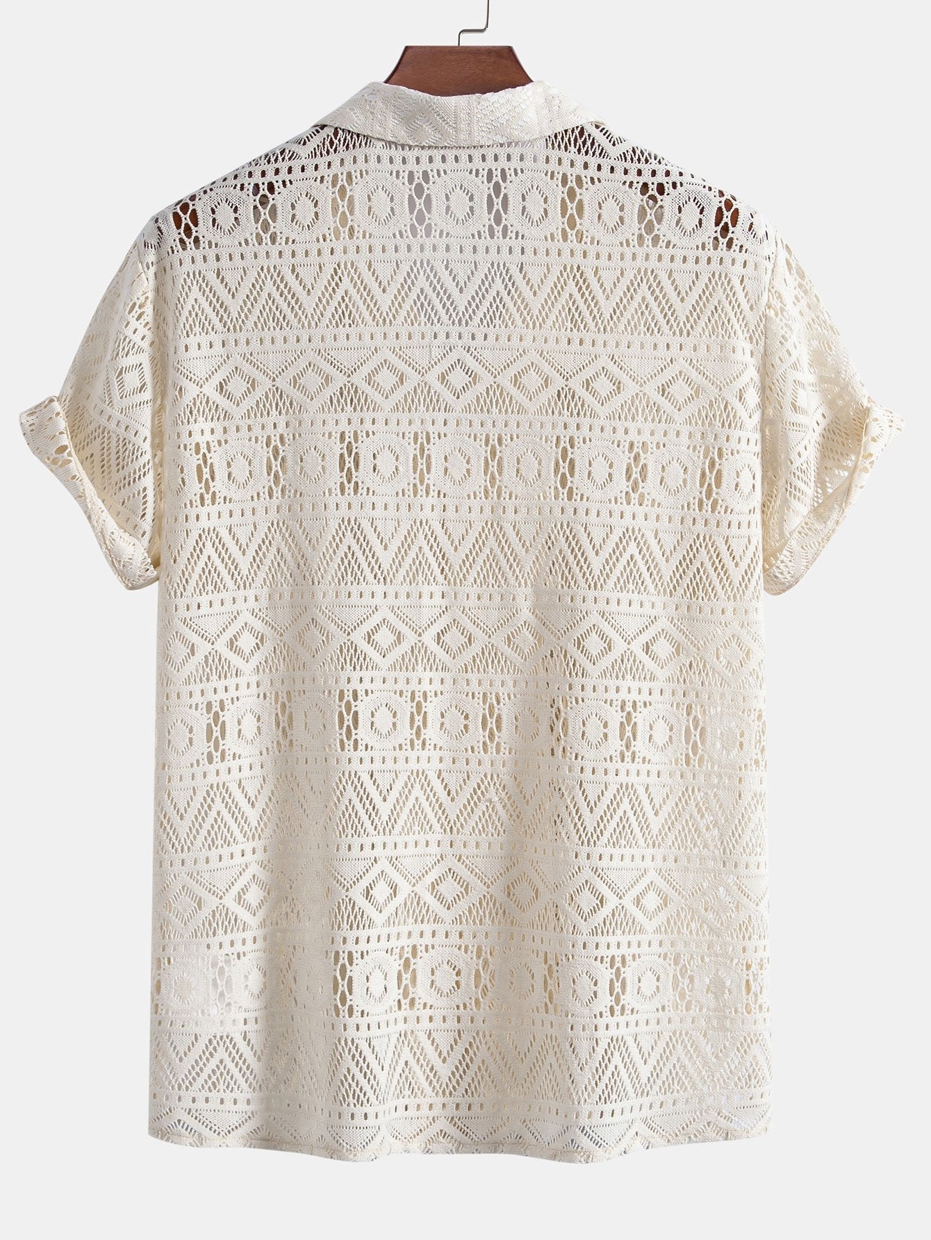 Anastasio® | Short Sleeve Geometry Textured Cuban Shirt