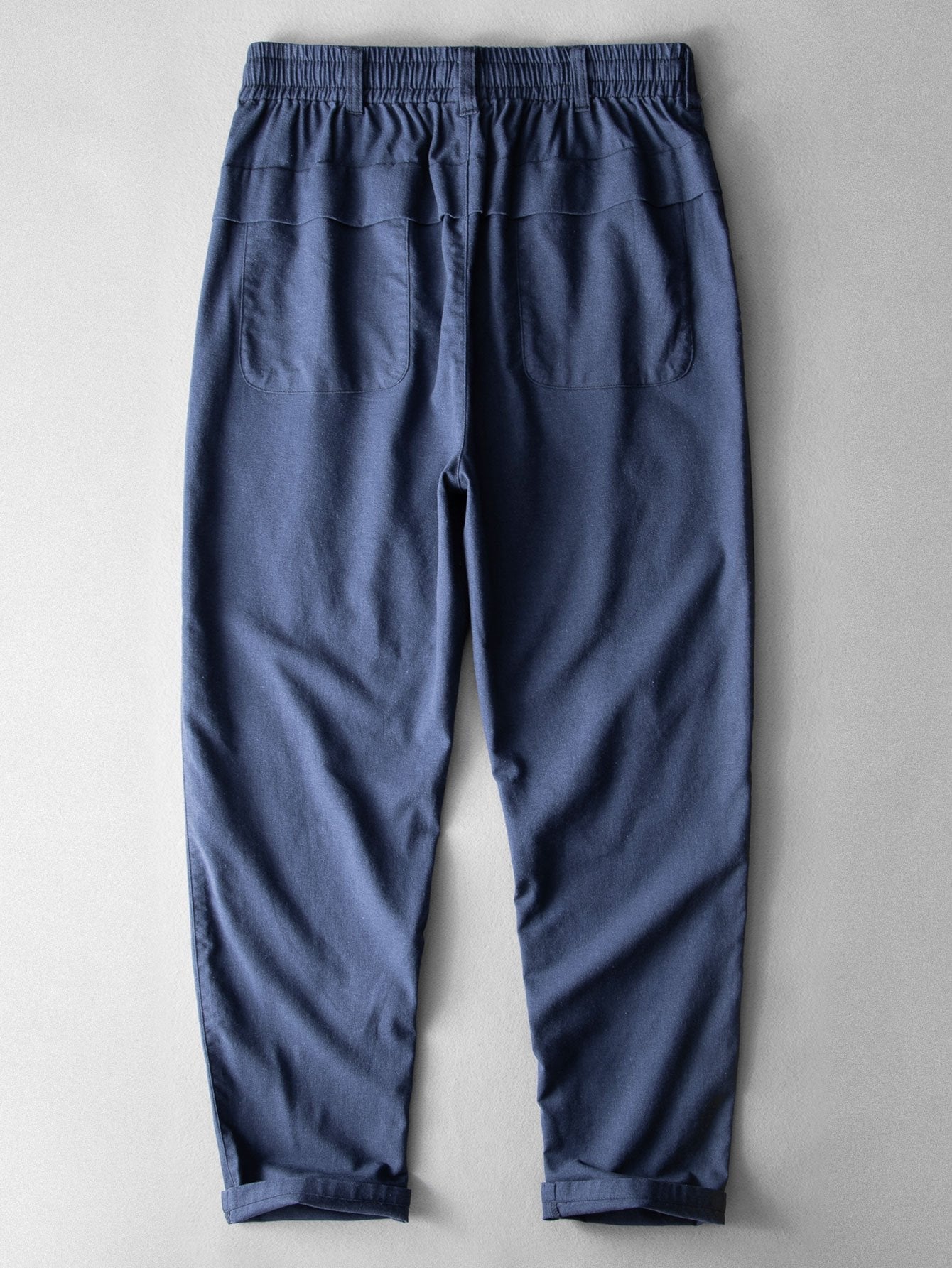 Fabricio® | Straight Leg Linen Cotton Blend Pants