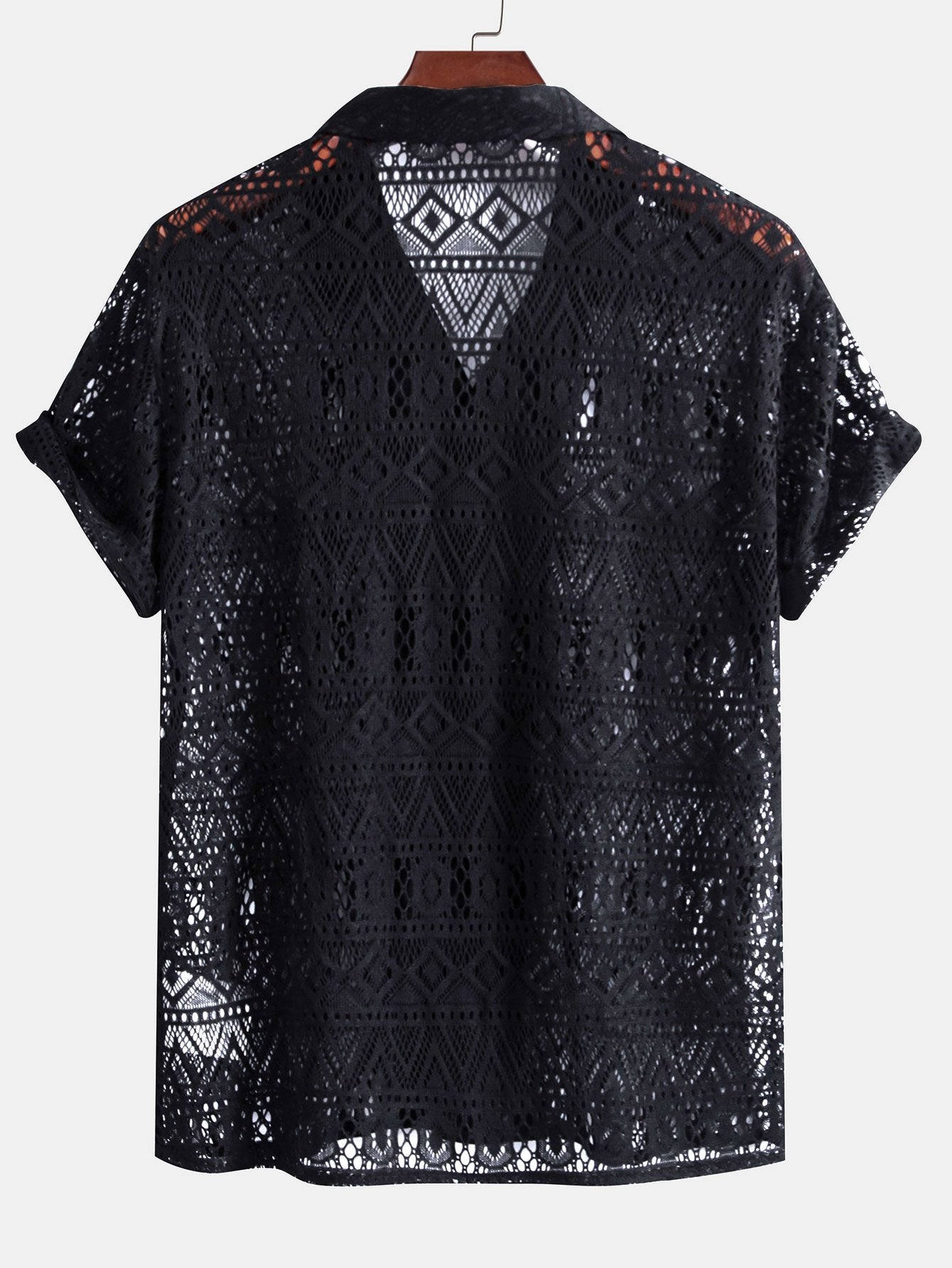 Anastasio® | Short Sleeve Geometry Textured Cuban Shirt