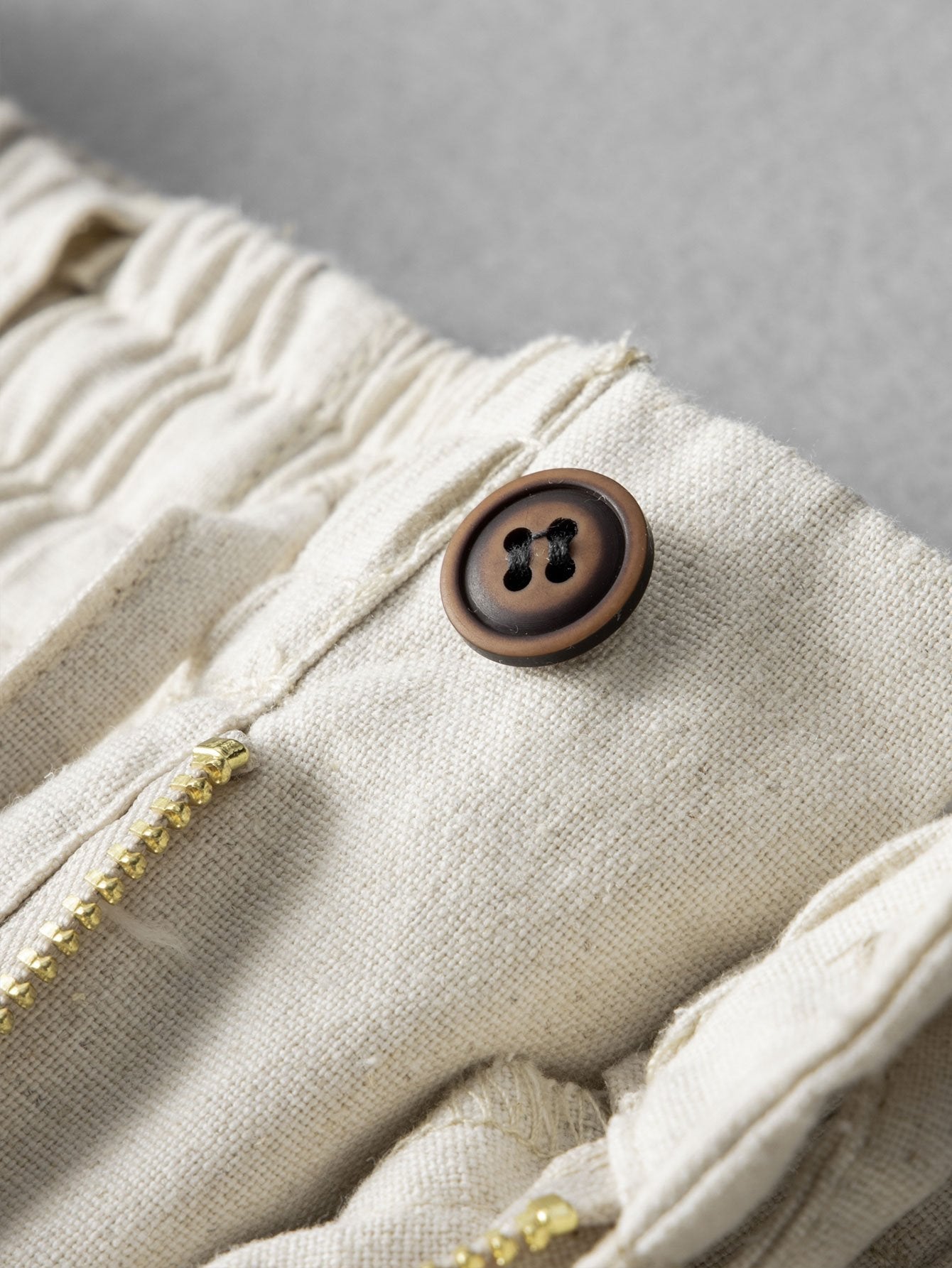 Fabricio® | Straight Leg Linen Cotton Blend Pants