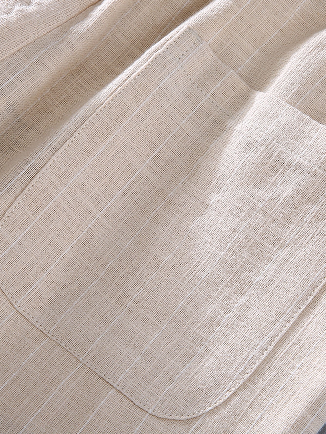 Jacinto® | Striped Linen Cotton Blend Cropped Pants
