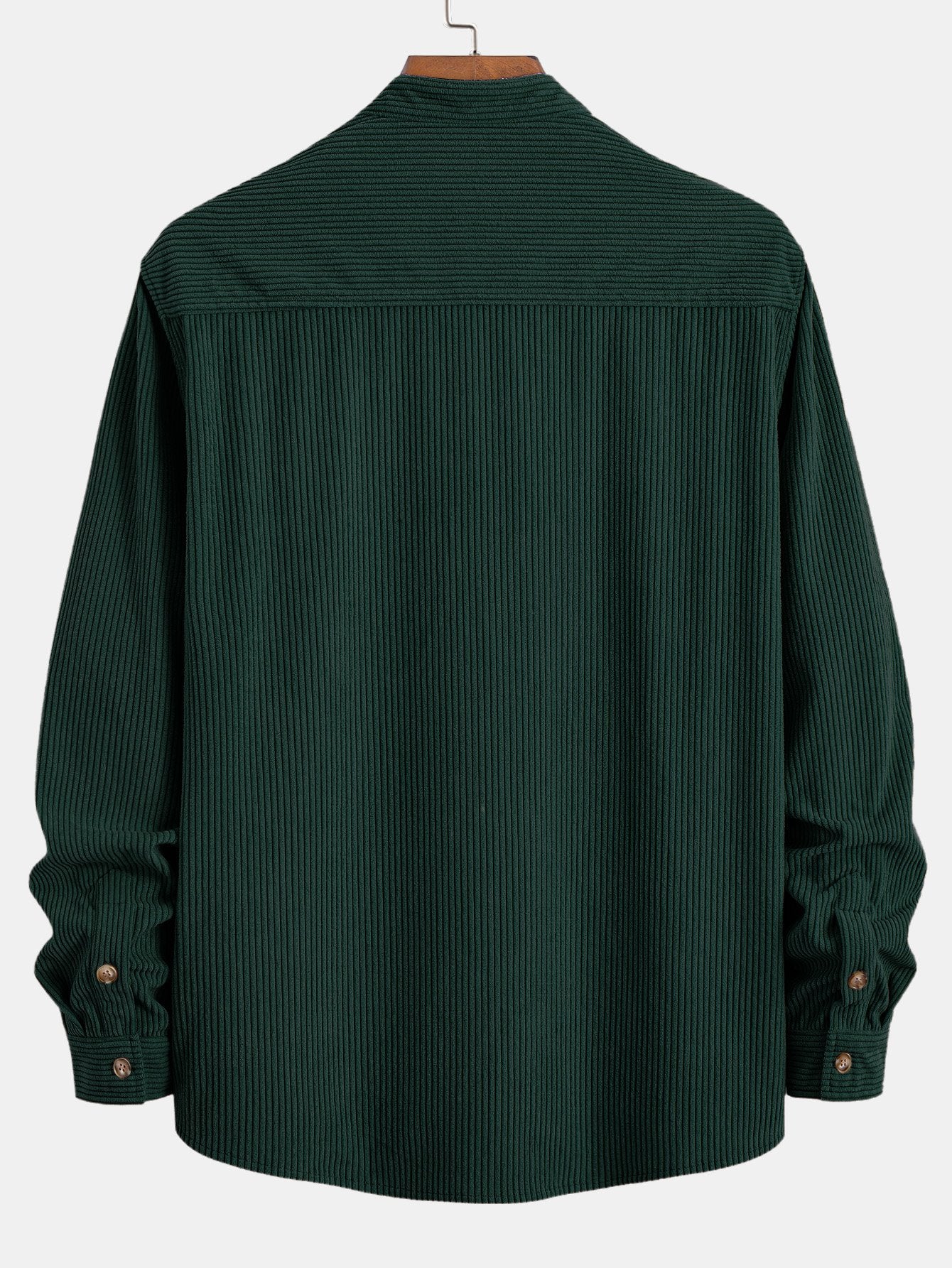 Adriano® | Corduroy Stand Collar Shirt