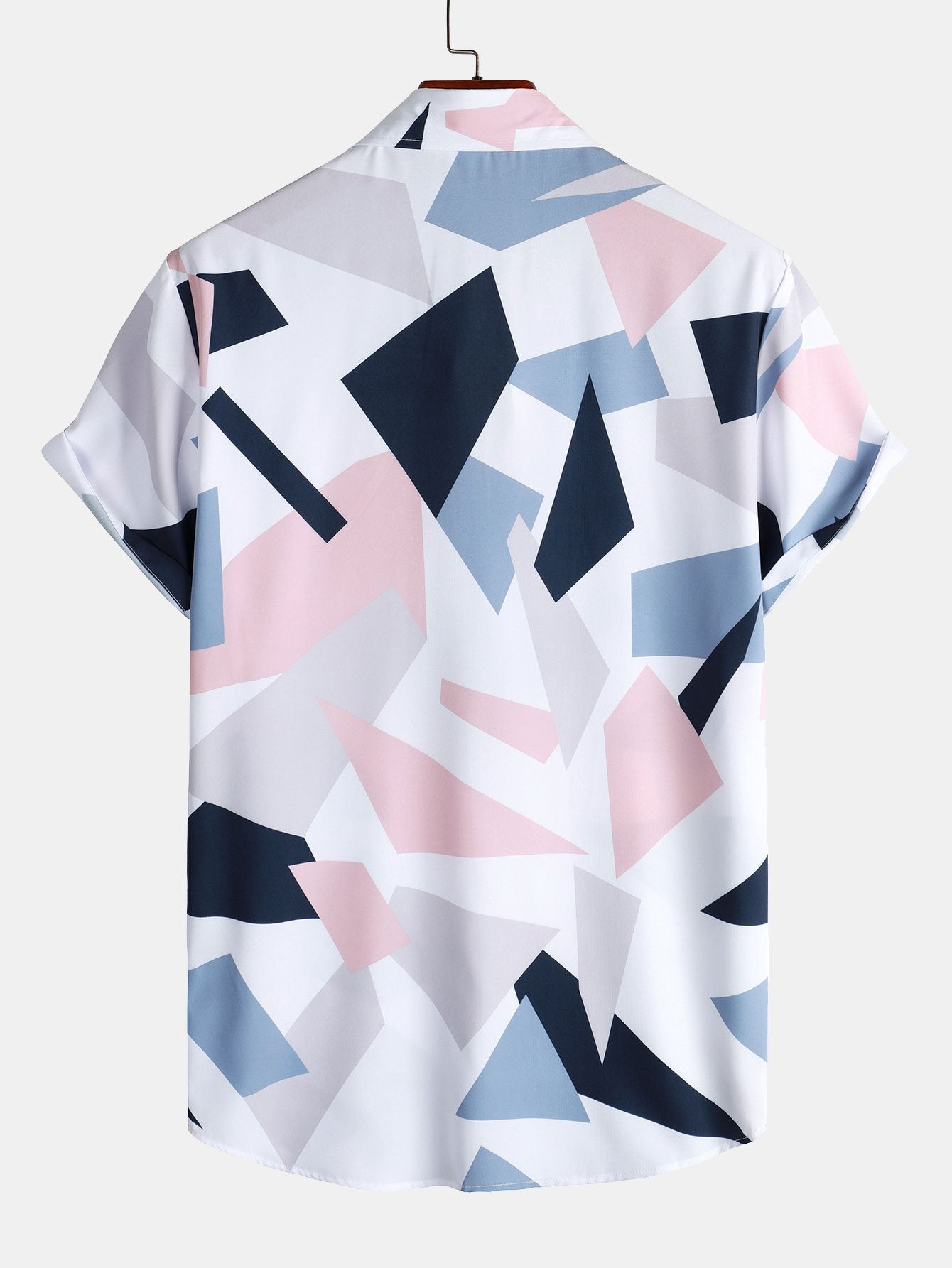 Ramón® | Geometric Print Button Up Shirt With Pocket