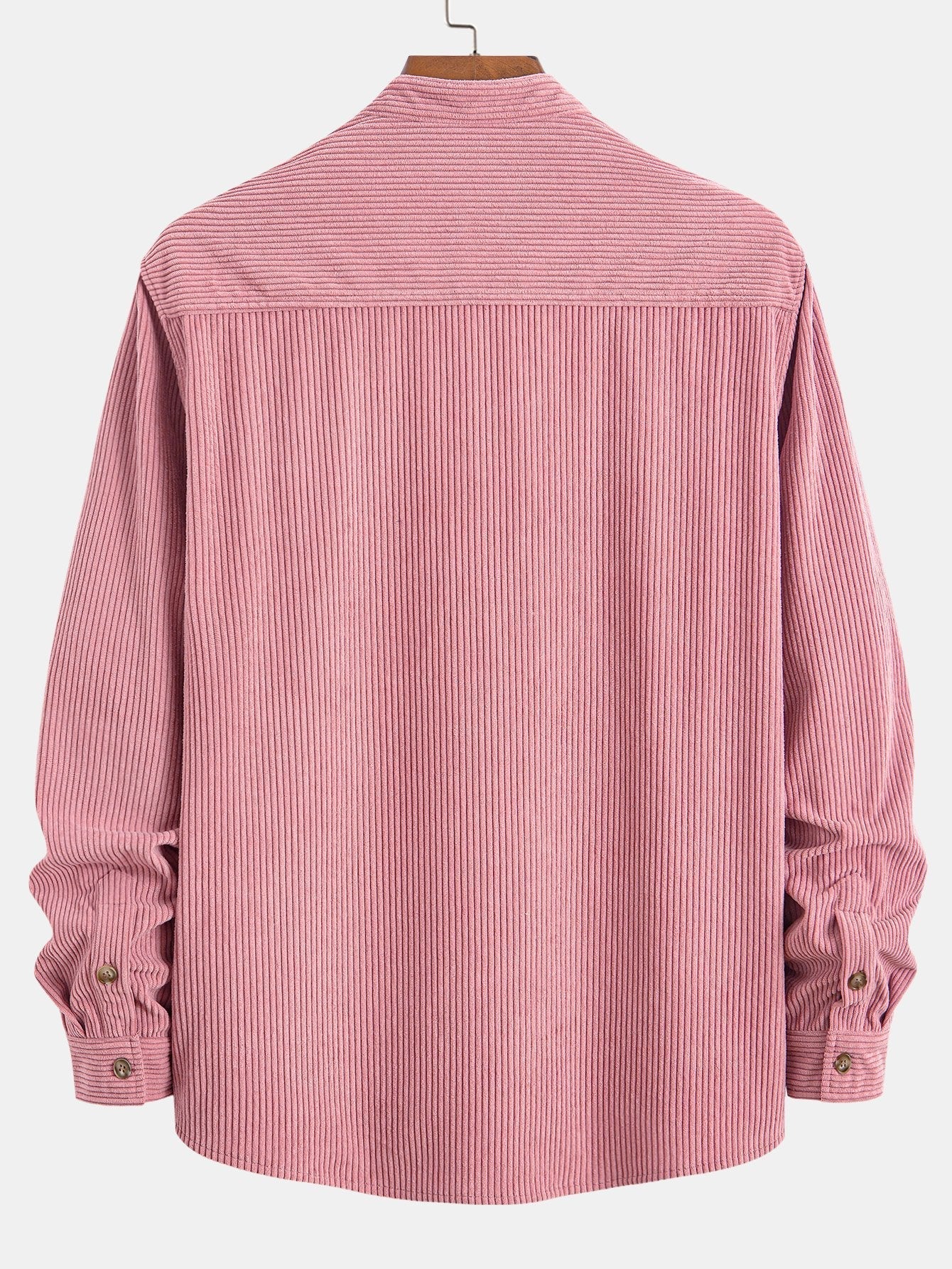 Adriano® | Corduroy Stand Collar Shirt