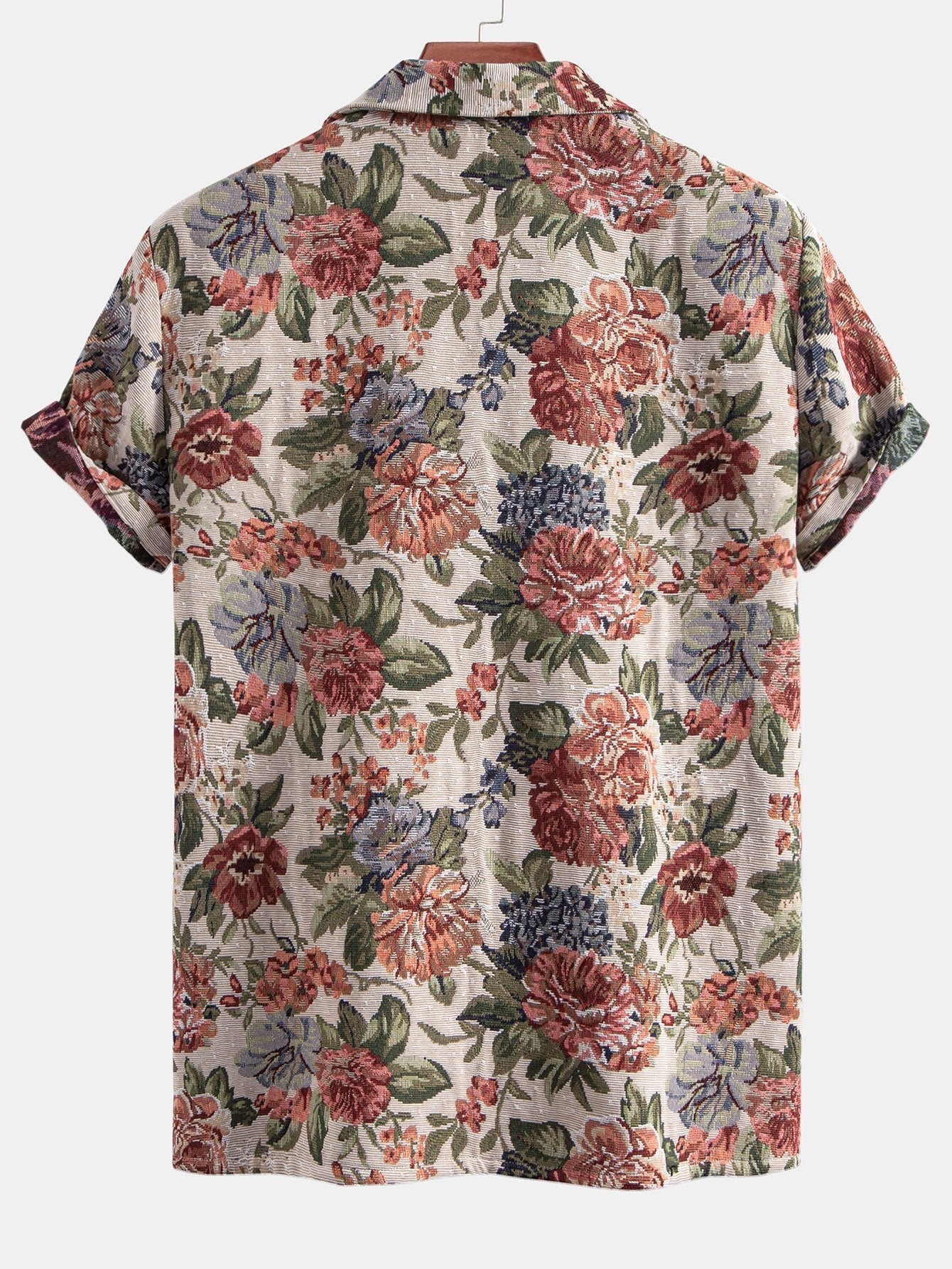 Addison® | Floral Jacquard Cuban Shirt & Shorts