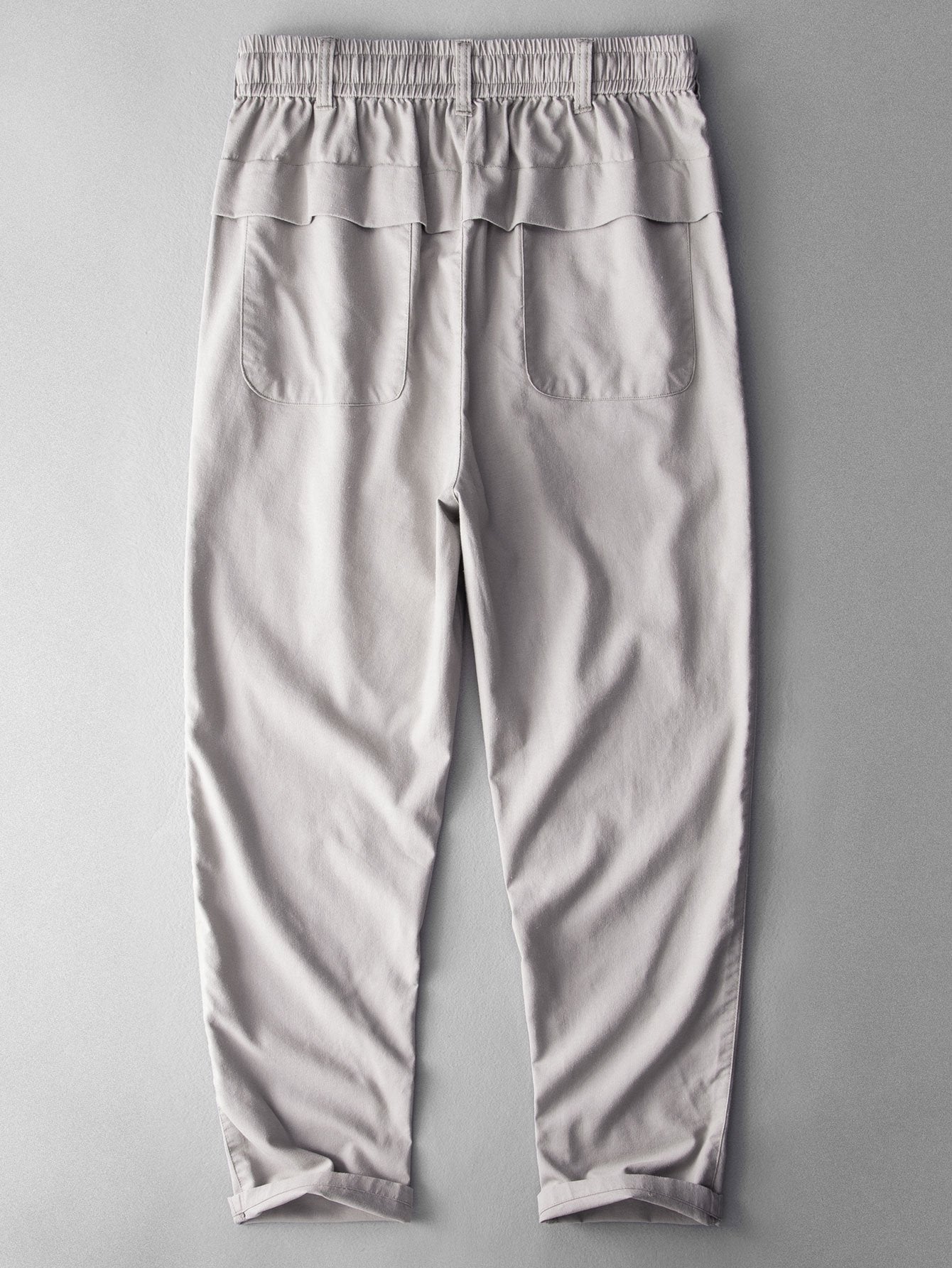Fabricio® | Straight Leg Linen Cotton Blend Pants