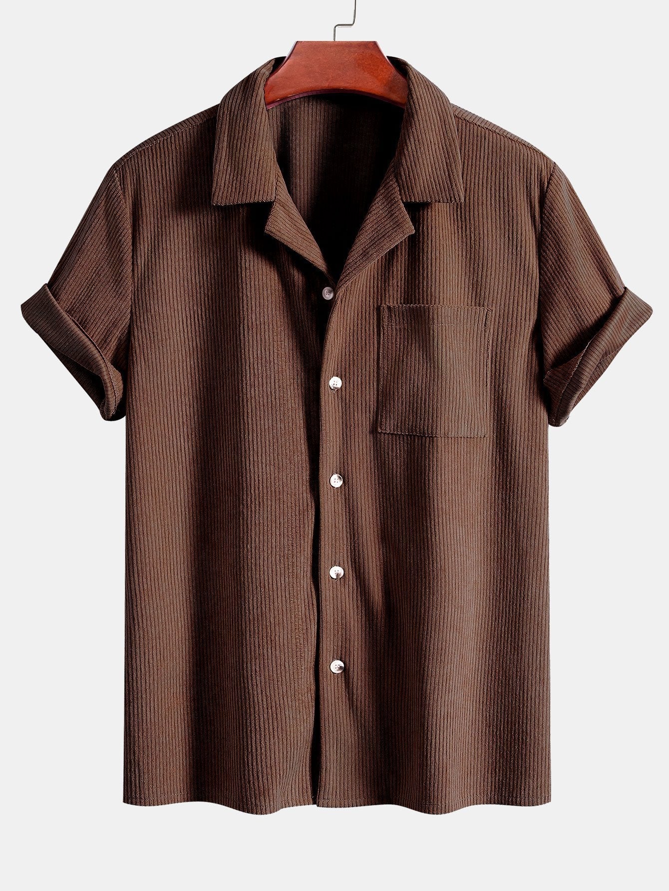 Adalrich® | Short Sleeve Corduroy Cuban Shirt & Shorts