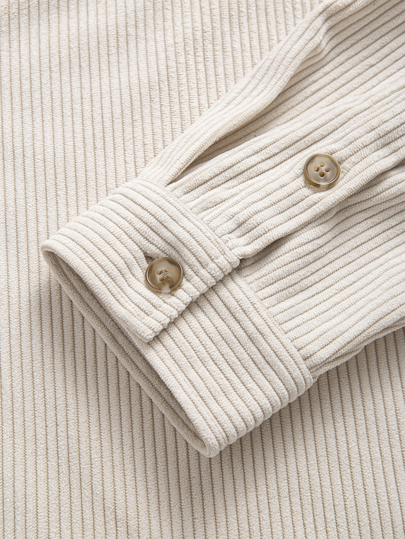 Adriano® | Corduroy Stand Collar Shirt