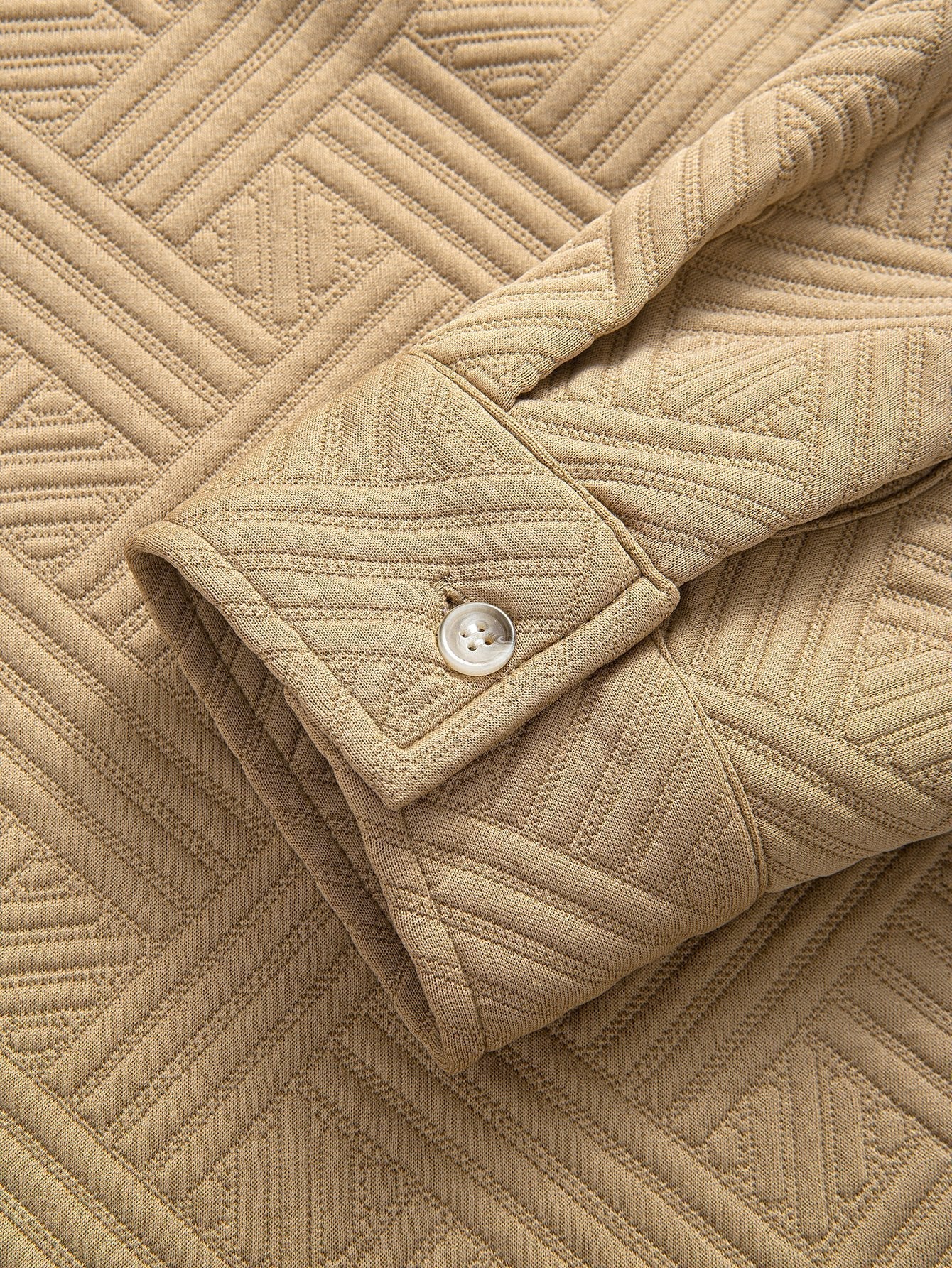 Amadeo® | Striped Jacquard Button Up Shirt