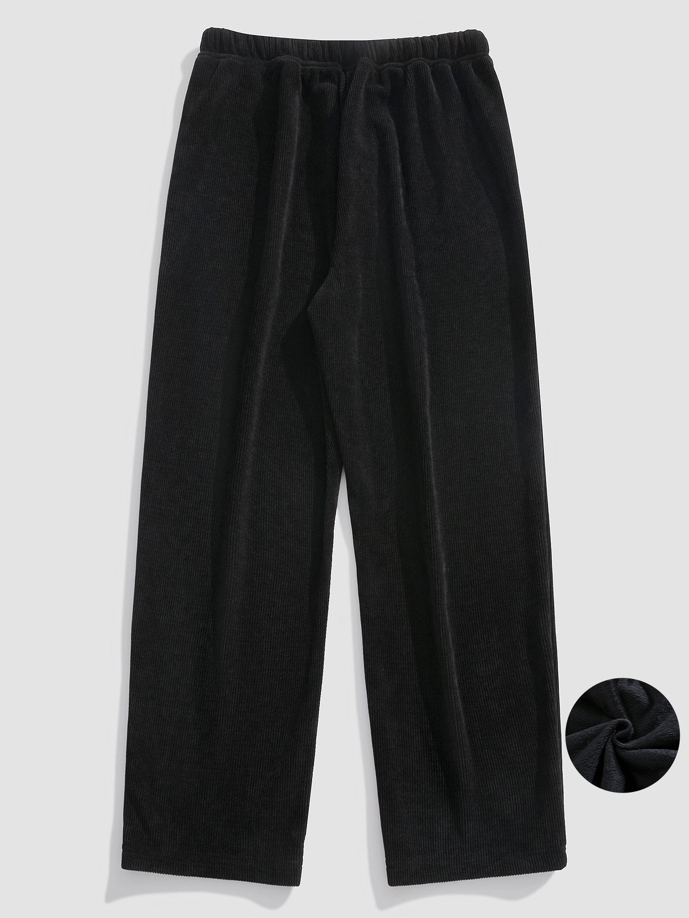 Gabino® | Polar Fleece Lined Straight Leg Corduroy Pants