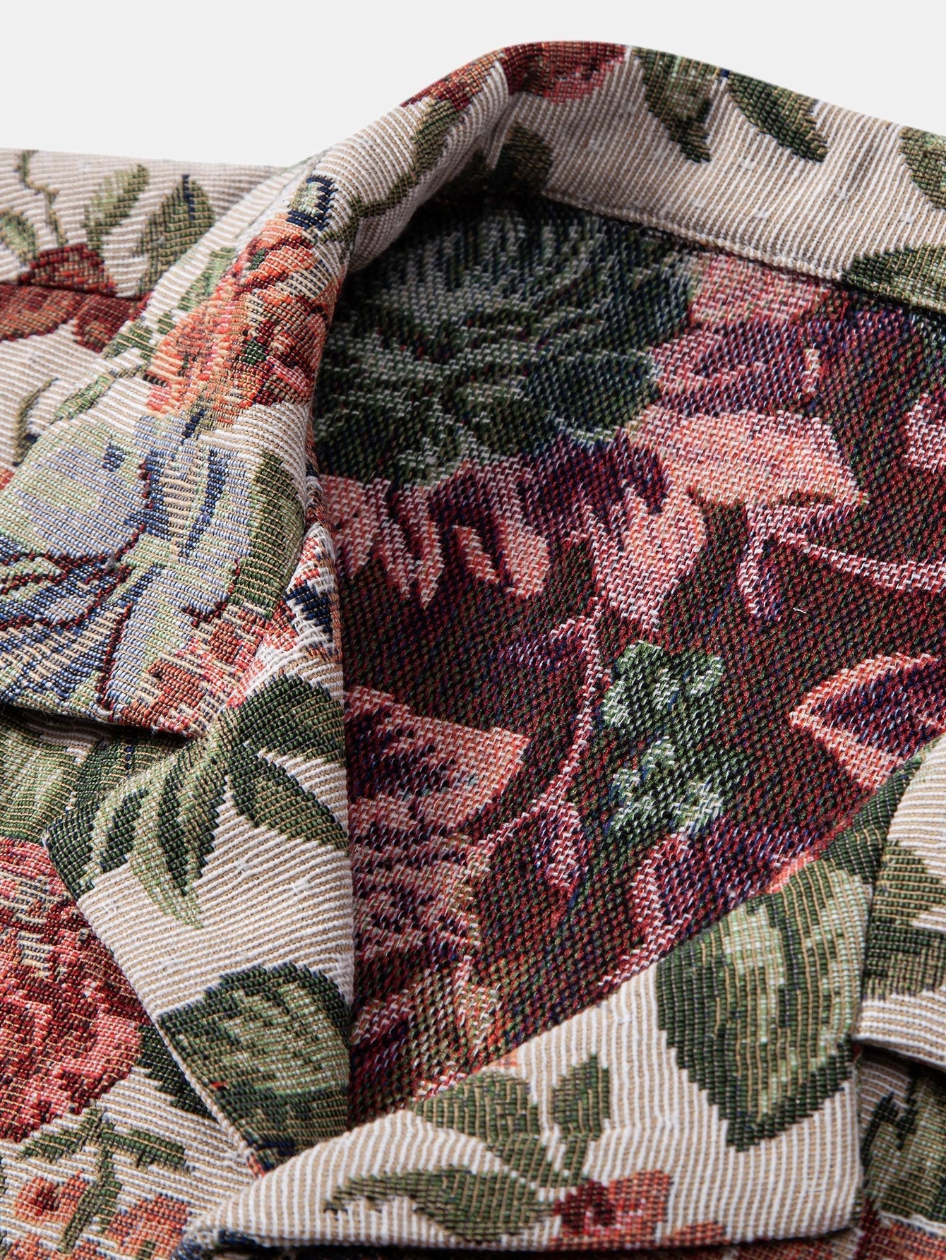 Addison® | Floral Jacquard Cuban Shirt & Shorts