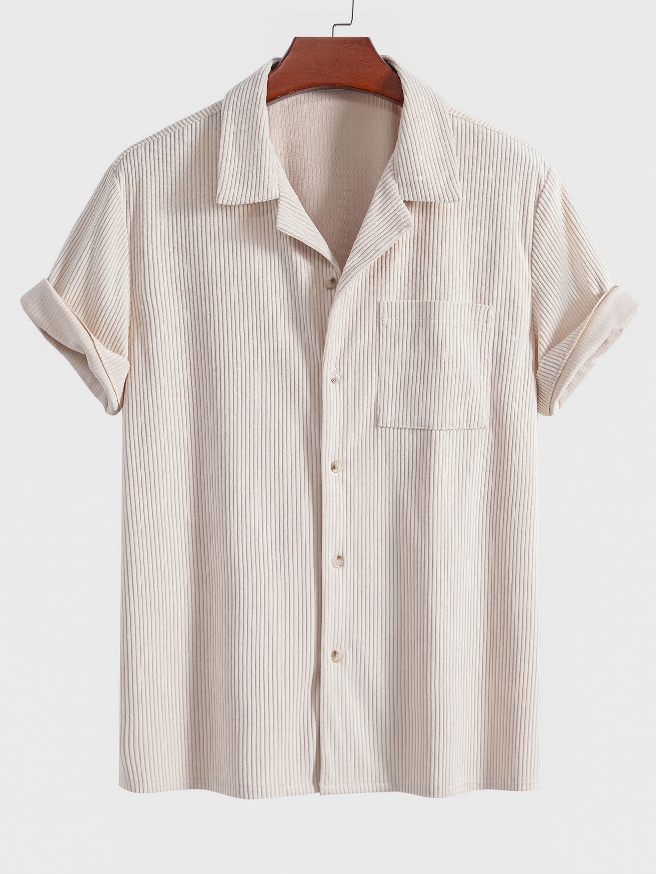 Adalrich® | Short Sleeve Corduroy Cuban Shirt & Shorts