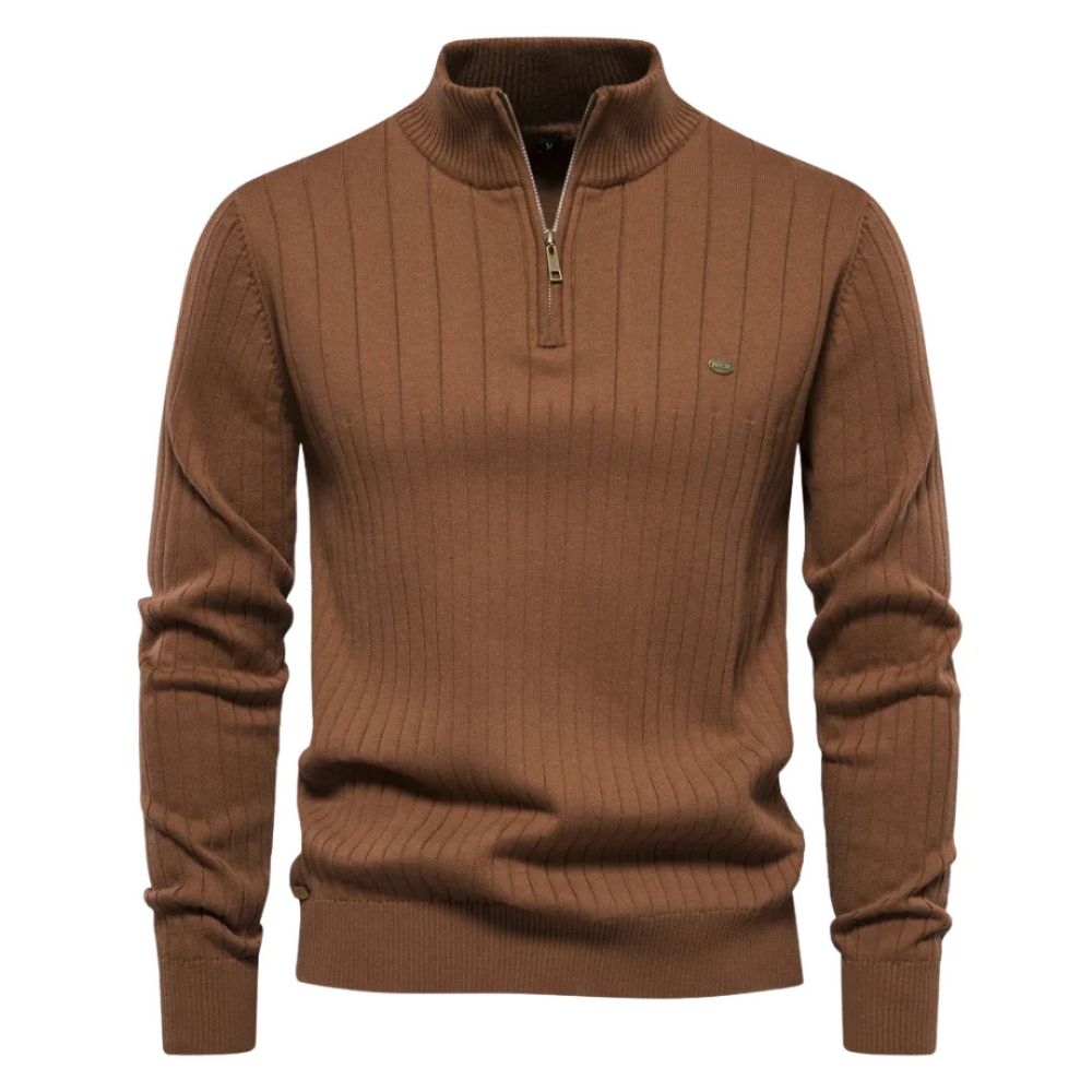 Justinian® | Warm Zip-Up Sweater For Men
