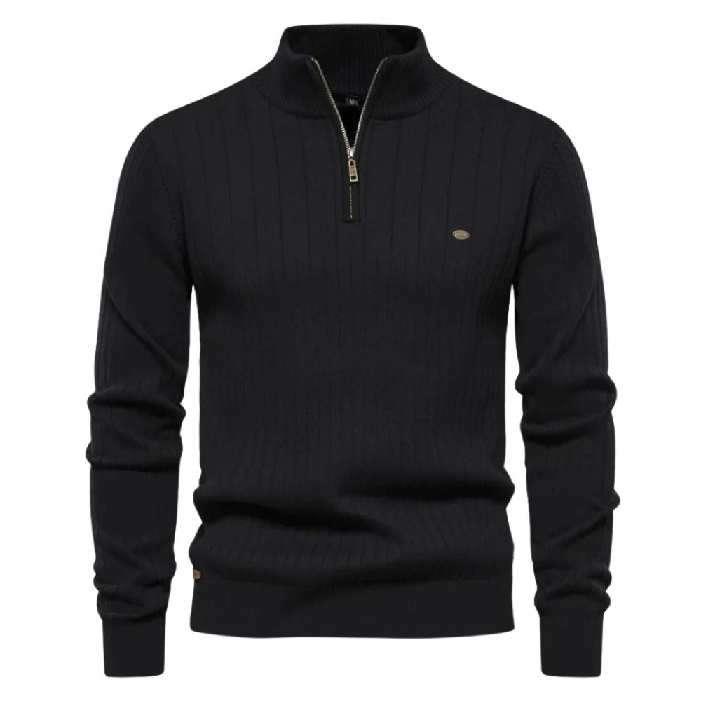 Justinian® | Warm Zip-Up Sweater For Men