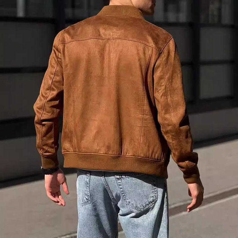 Alcides® | Suede Bomber Jacket