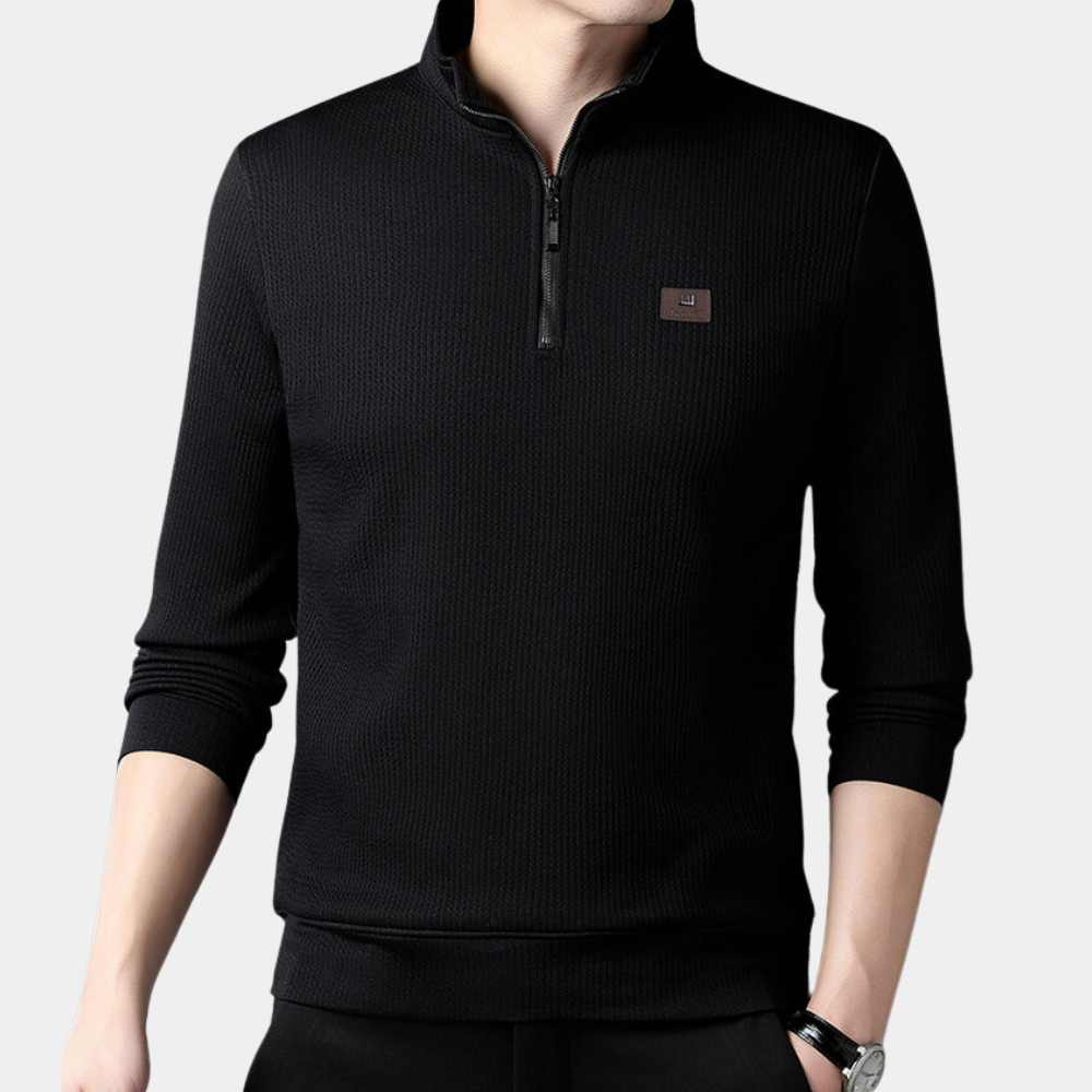 Victoriano® | Elegant men's T-shirt with partial zip