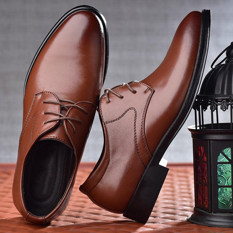 Maclovio® | Matte Leather Elegant Shoes With Laces